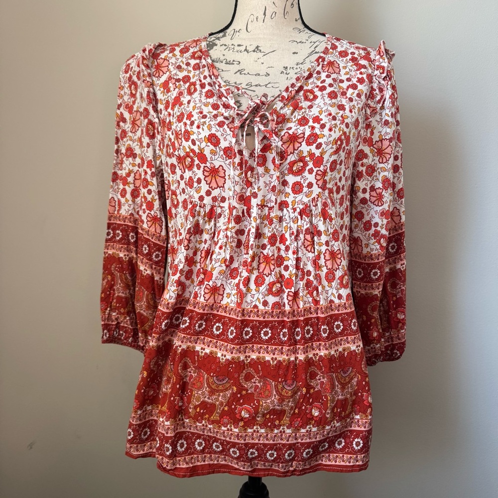 Floral Boho Women's Top